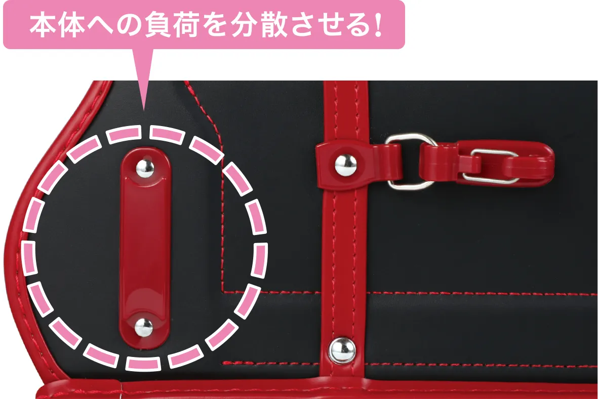 独自の樹脂板とフレーム一体構造で型崩れやゆがみをガッシリと防ぐ。