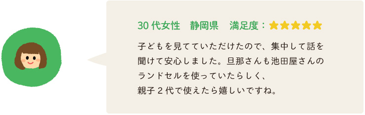 30 代女性　静岡県