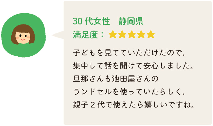 30 代女性　静岡県