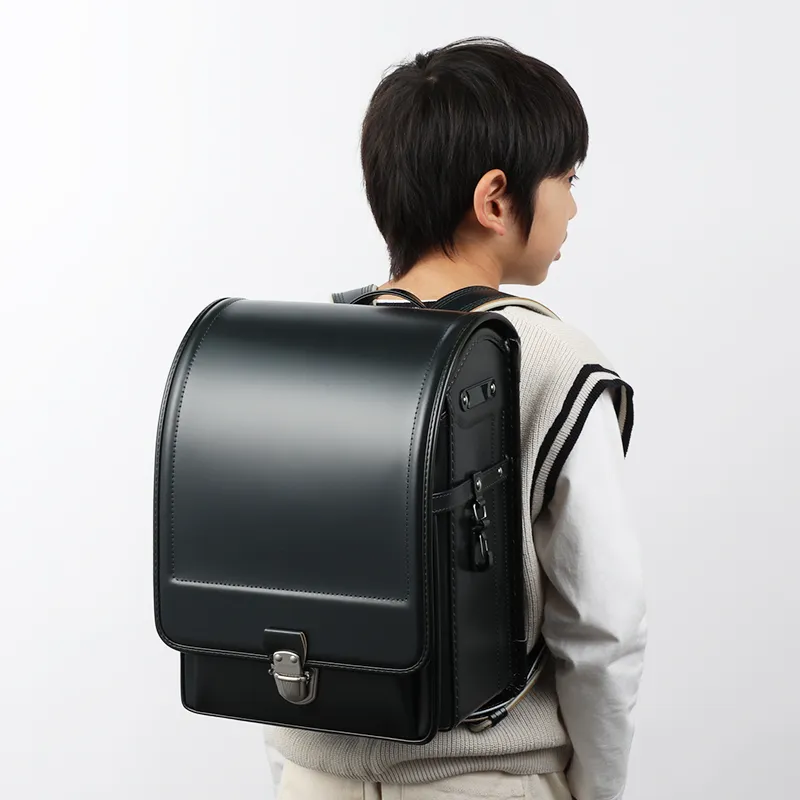 池田屋ランドセル　No.12防水牛革ルーチェ・半カブセ・グリーン