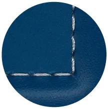 アースブルー×シルバー ステッチ