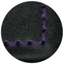 クロ×パープル ステッチ