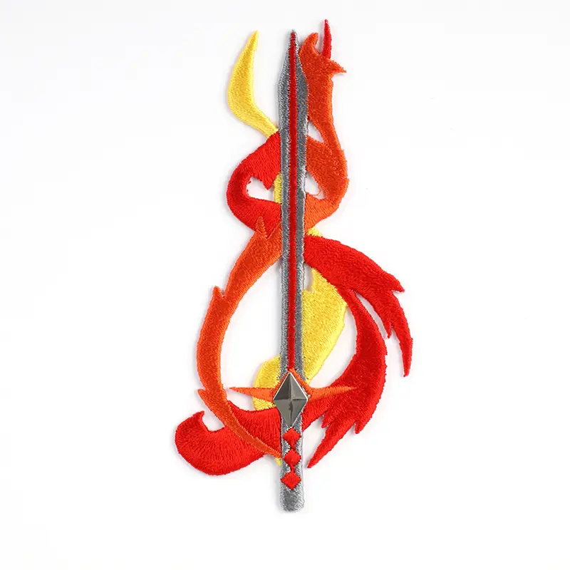 池田屋ランドセル専用 はがせる刺繍シール 剣盾