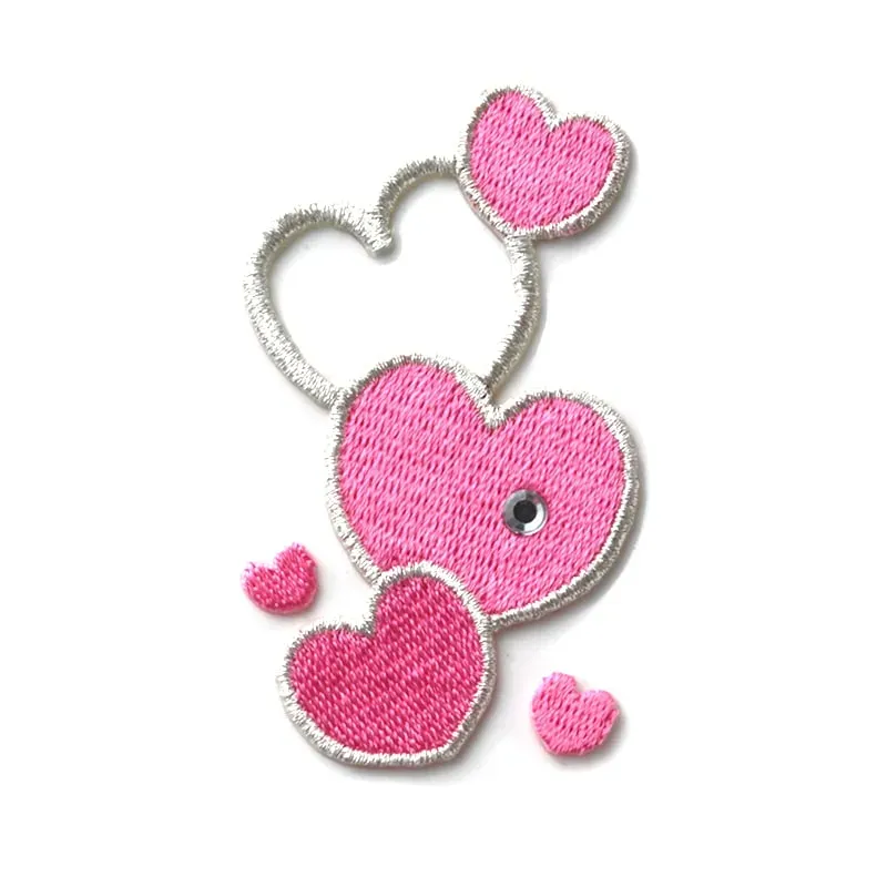 池田屋ランドセル専用 はがせる刺繍シール ハート