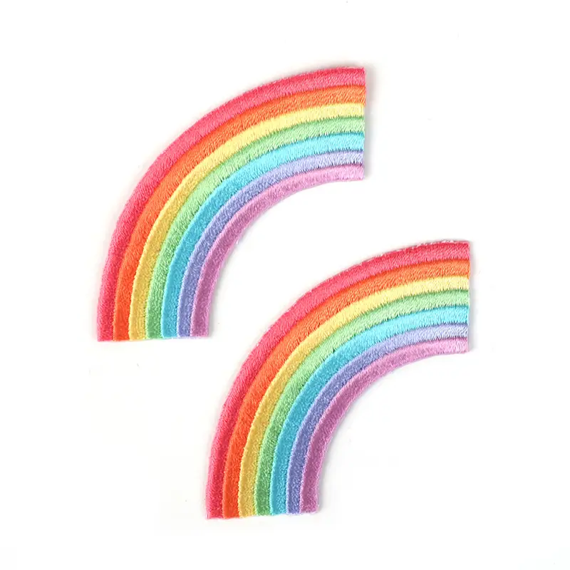 池田屋ランドセル専用 はがせる刺繍シール レインボー パステル