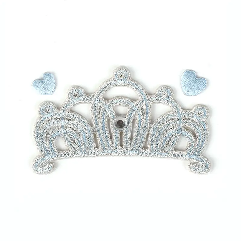 池田屋ランドセル専用 はがせる刺繍シール ティアラ シルバー