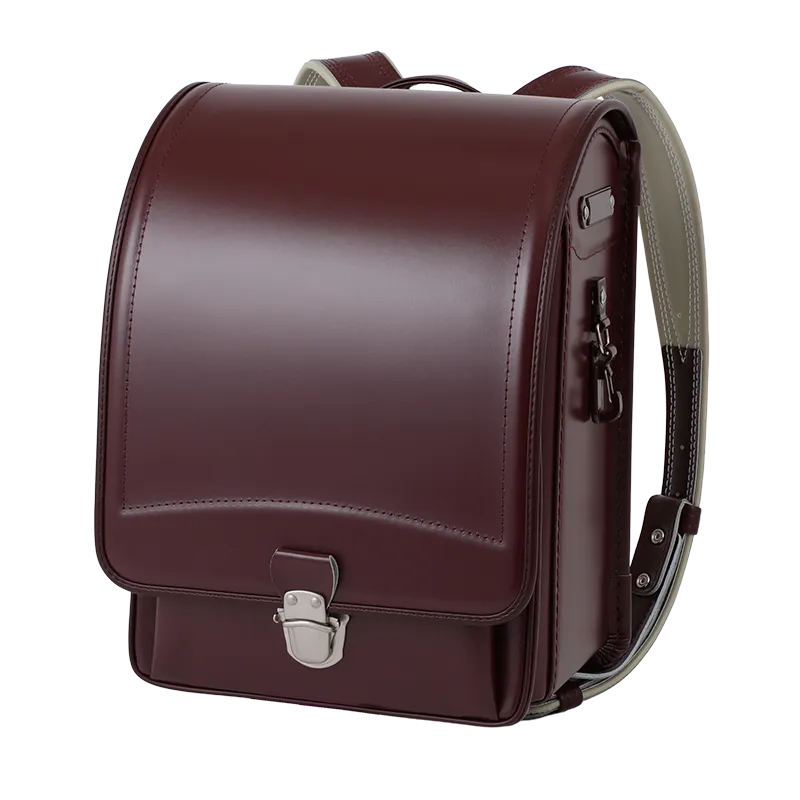 No.21 防水牛革ネオ シンプルステッチ（アンティークワイン）