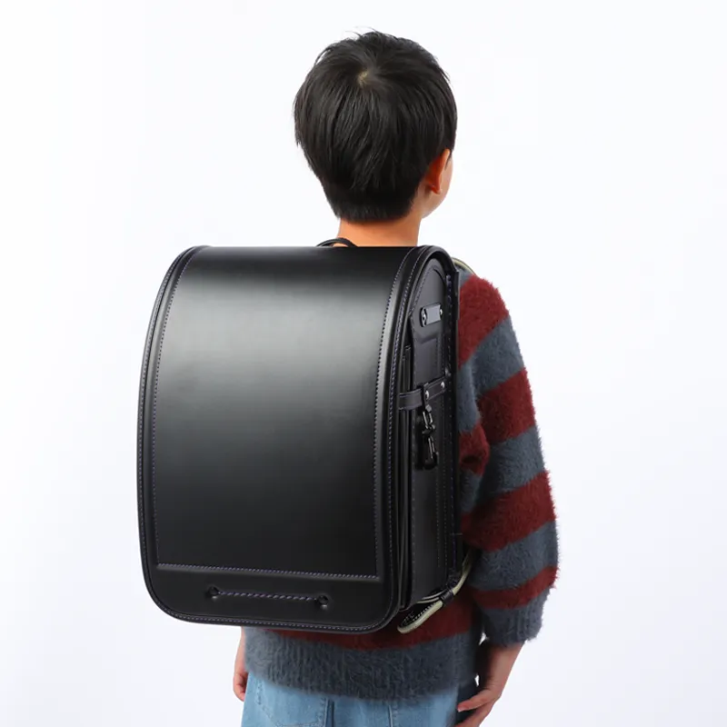 No.70 防水ベルバイオスムースベーシック カラーステッチ（クロ×パープル）1