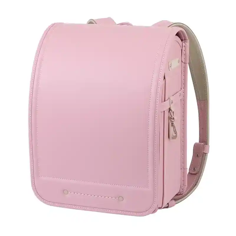 No.70 防水ベルバイオスムースベーシック カラーステッチ（マカロンピンク×ベージュ）