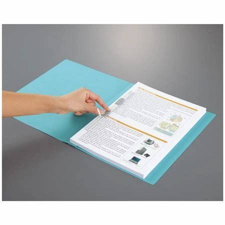 フラットファイル NEOS 厚とじA4縦 25mmとじ ターコイズブルー