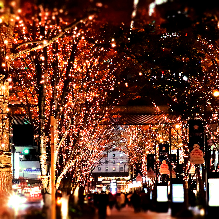 池田屋梅田店の近くのイルミネーション