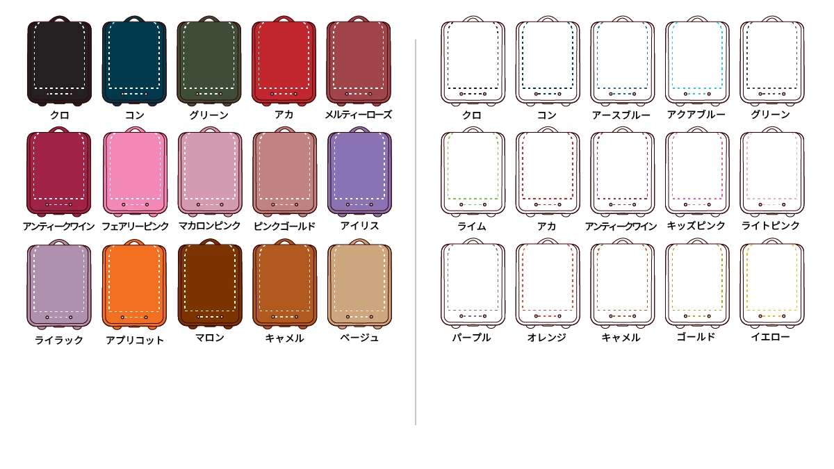 池田屋のオーダーメイドランドセル一覧！シミュレーションで好みの色を