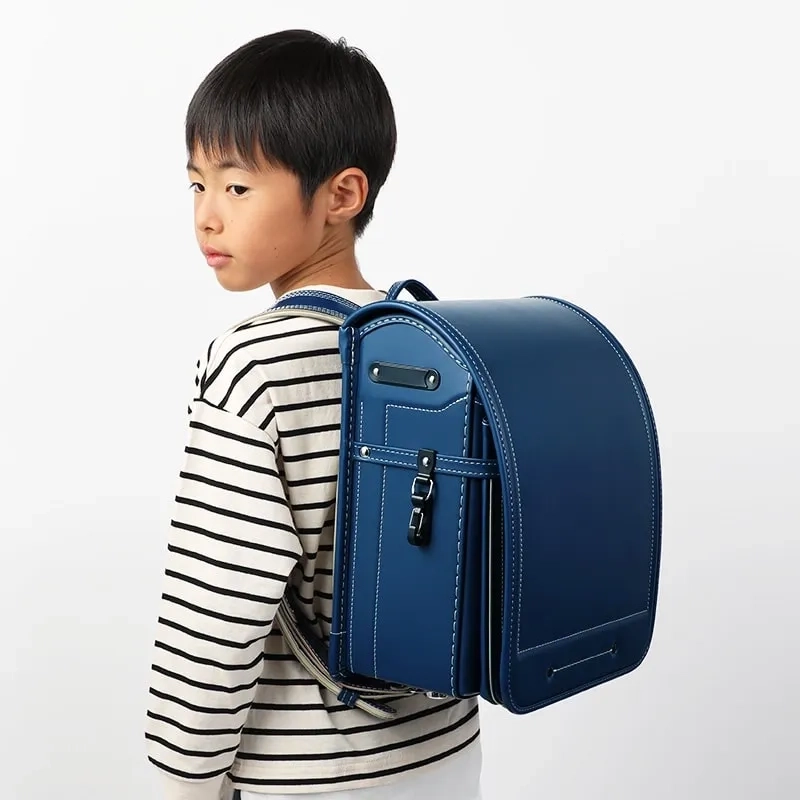 No.56 防水クラリーノベーシック カラーステッチ（アースブルー×シルバー）1