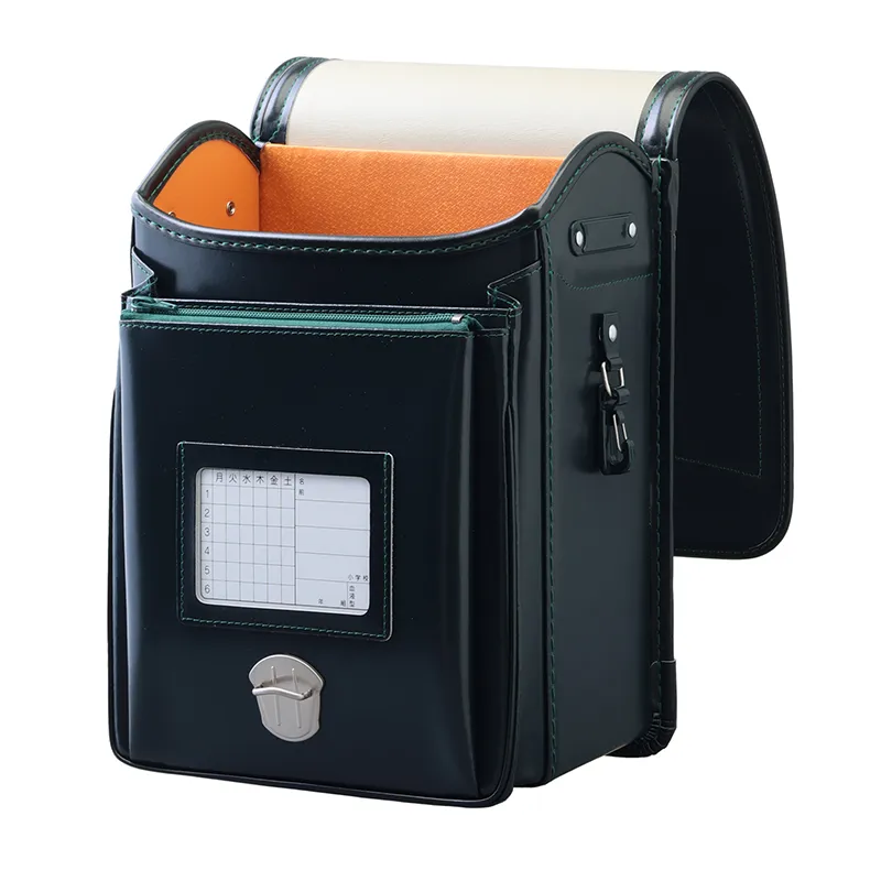 No.21 防水牛革 ネオ シンプルステッチ グリーン