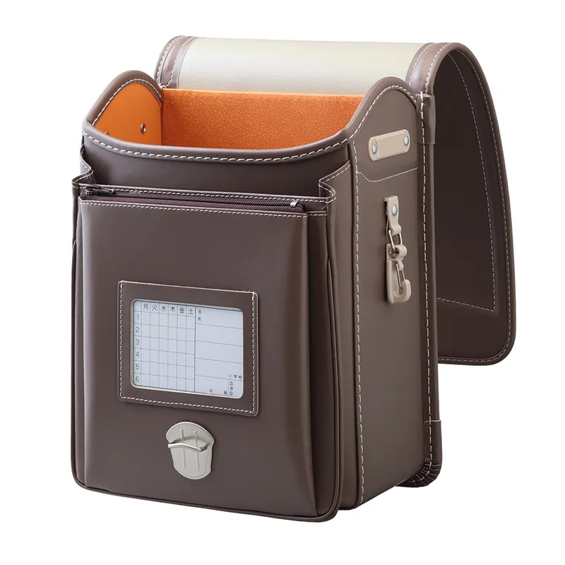 No.25 防水牛革 ネオ カラーステッチ モカ&times;ベージュ