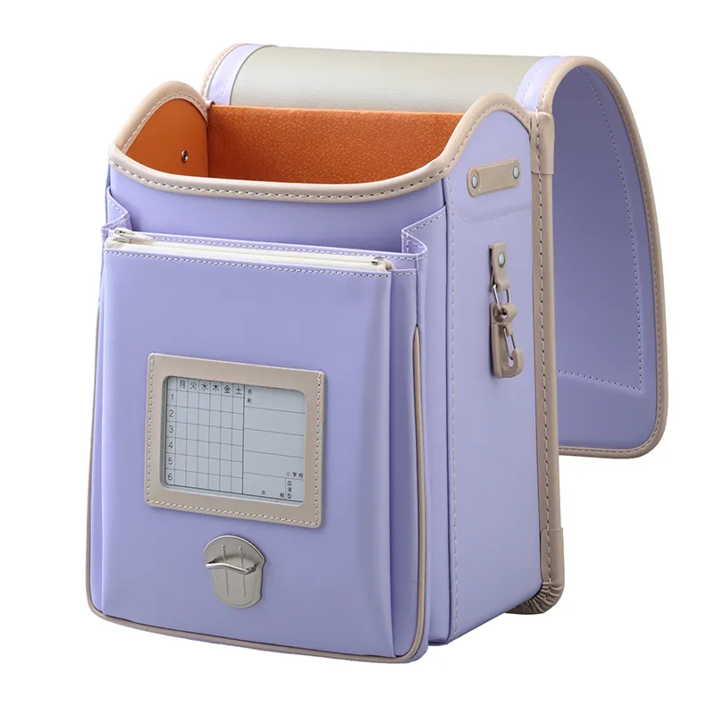 No.29 防水牛革 ネオ カラーコンビ ペールラベンダー&times;ミルク