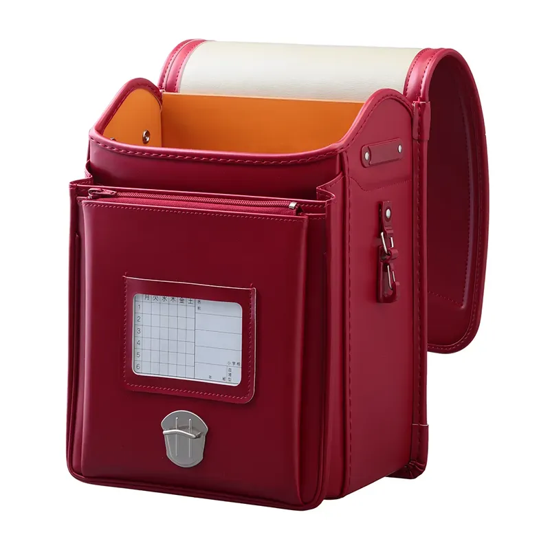 No.31 防水クラリーノ ネオ シンプルステッチ アカ