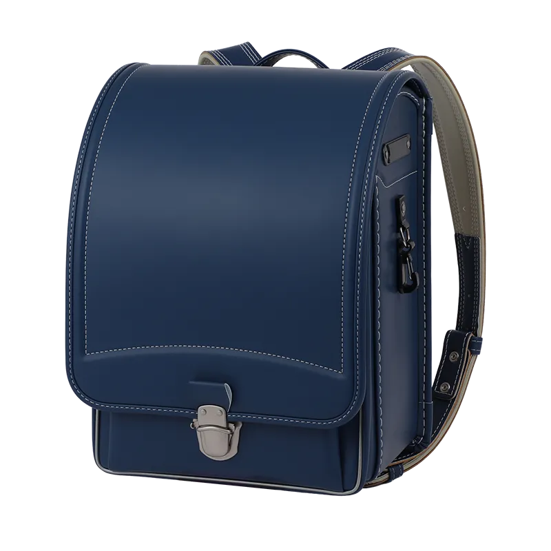 No.36 防水クラリーノ ネオ カラーステッチ アースブルー&times;シルバー