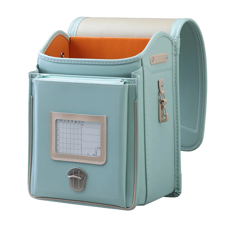 No.36 防水クラリーノ ネオ カラーステッチ ミント&times;ベージュ