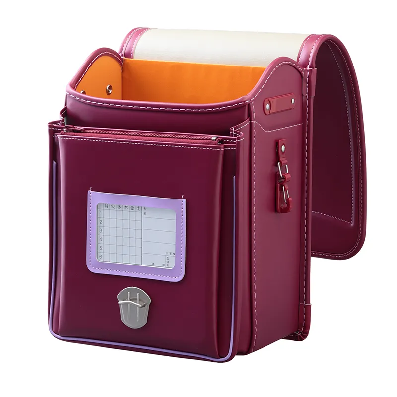 No.36 防水クラリーノ ネオ カラーステッチ ローズ&times;ラベンダー