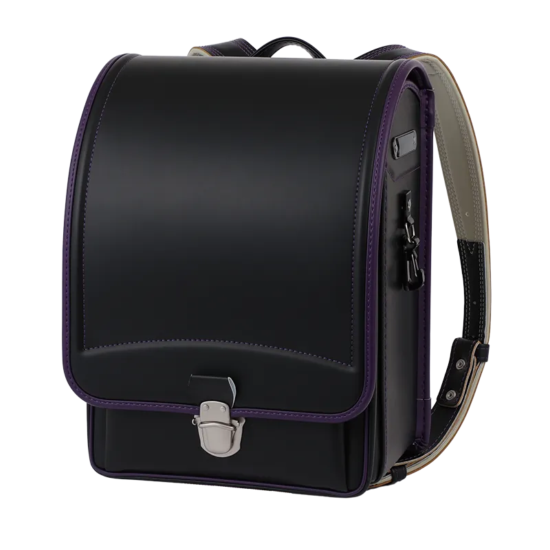 No.39 防水クラリーノ ネオ カラーコンビ クロ&times;パープル