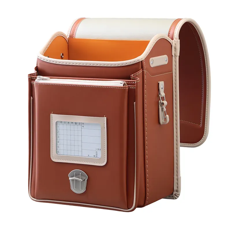 No.39 防水クラリーノ ネオ カラーコンビ キャメル&times;ミルク