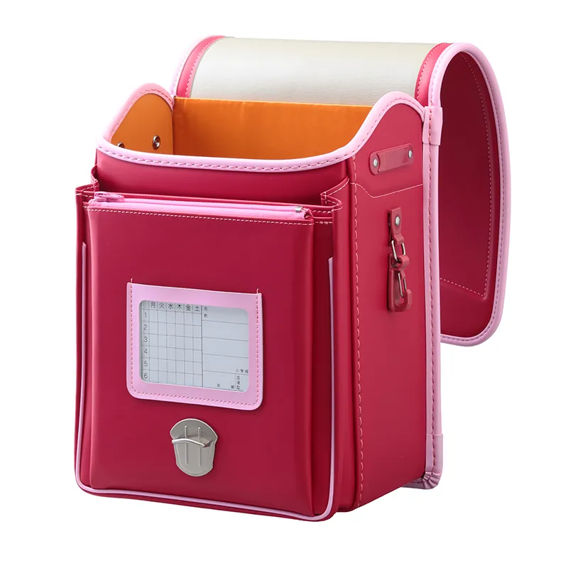 No.39 防水クラリーノ ネオ カラーコンビ スウィートチェリー&times;ベビーピンク