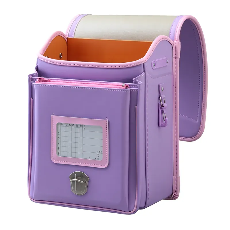 No.39 防水クラリーノ ネオ カラーコンビ ラベンダー&times;ベビーピンク