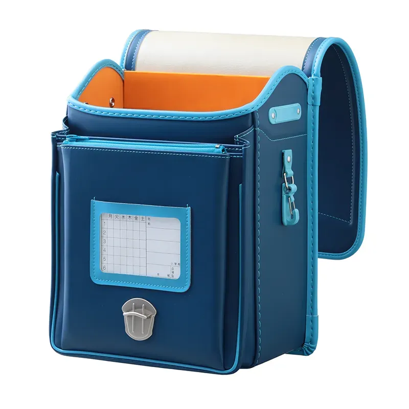 No.39 防水クラリーノ ネオ カラーコンビ アースブルー&times;アクアブルー