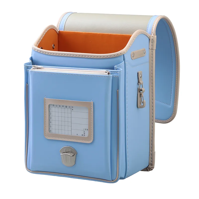 No.39 防水クラリーノ ネオ カラーコンビ ペールブルー&times;ミルク