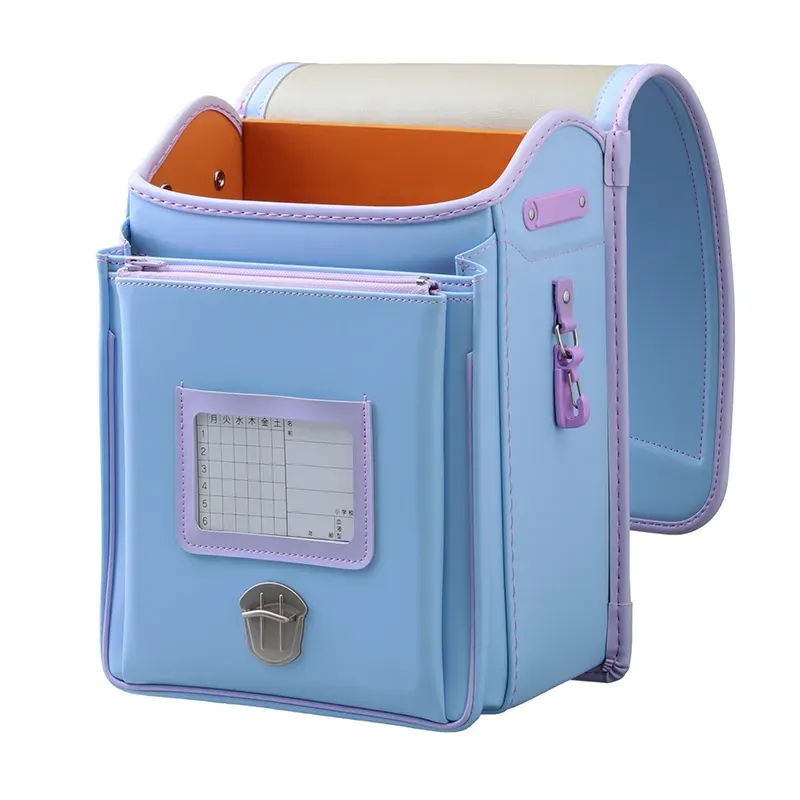 No.39 防水クラリーノ ネオ カラーコンビ ペールブルー&times;ペールラベンダー