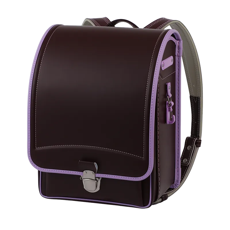 No.39 防水クラリーノ ネオ カラーコンビ アンティークワイン&times;ラベンダー