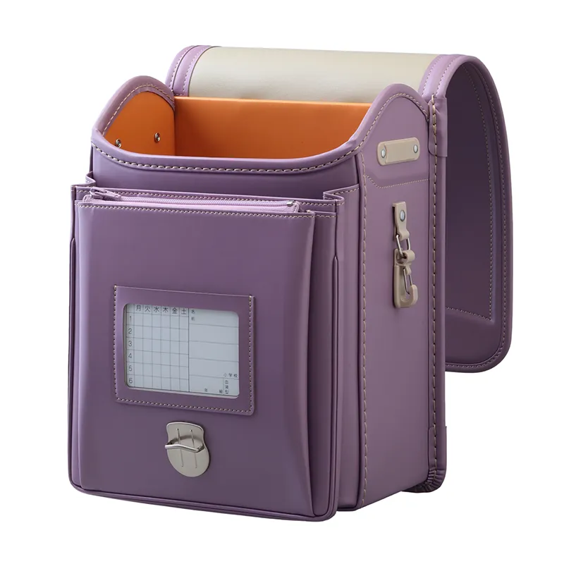 No.40 防水ベルバイオスムース ネオ カラーステッチ ライラック&times;ゴールド