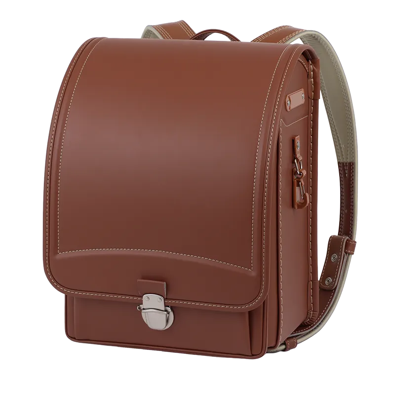 No.40 防水ベルバイオスムース ネオ カラーステッチ マロン&times;ゴールド