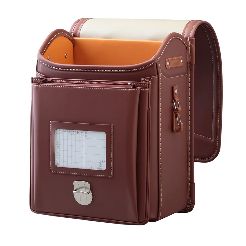 No.40 防水ベルバイオスムース ネオ カラーステッチ マロン&times;ゴールド