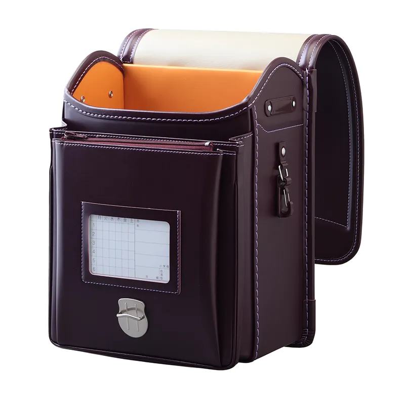 No.40 防水ベルバイオスムース ネオ カラーステッチ アンティークワイン&times;アイリス