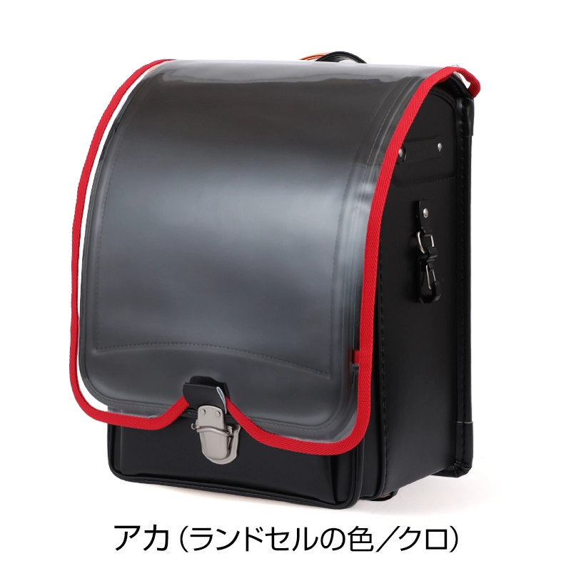 池田屋ランドセル専用 半カブセモデル用透明カブセカバー アカの画像