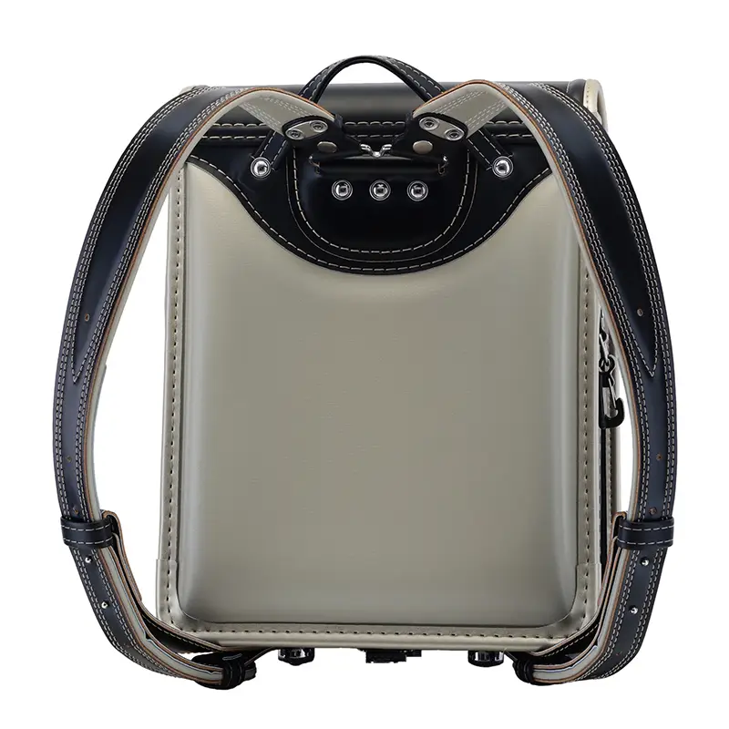 No.59 防水クラリーノ ベーシック カラーコンビ クロ&times;ゴールド