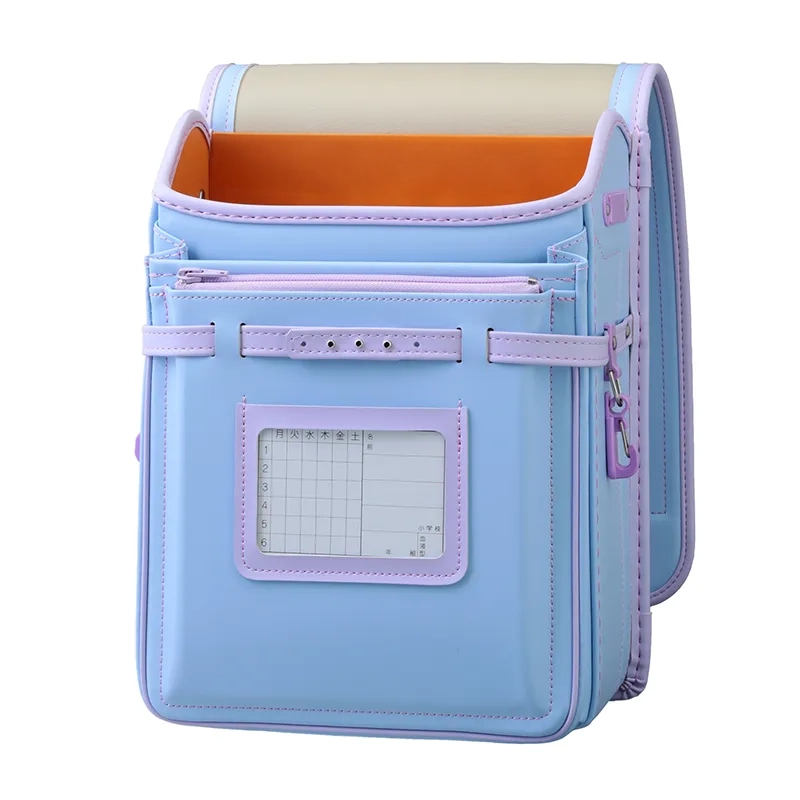 No.59 防水クラリーノ ベーシック カラーコンビ ペールブルー&times;ペールラベンダー