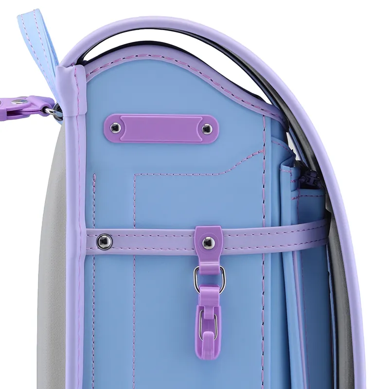 No.59 防水クラリーノ ベーシック カラーコンビ ペールブルー&times;ペールラベンダー