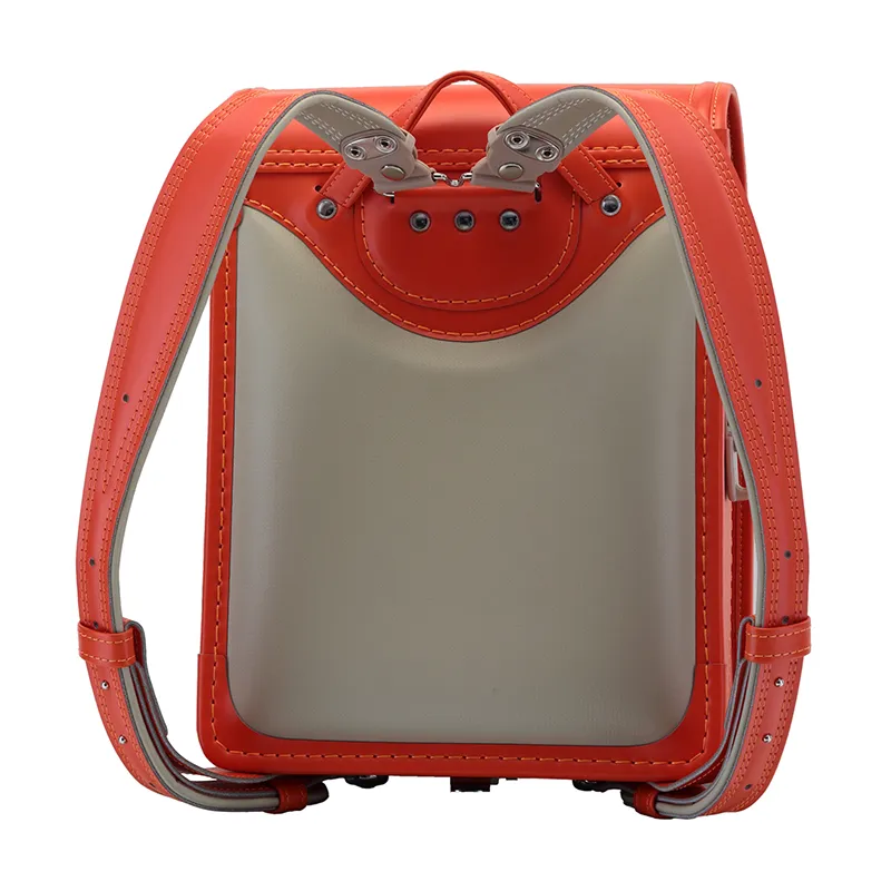 No.70 防水ベルバイオスムース ベーシック カラーステッチ アプリコット&times;オレンジ