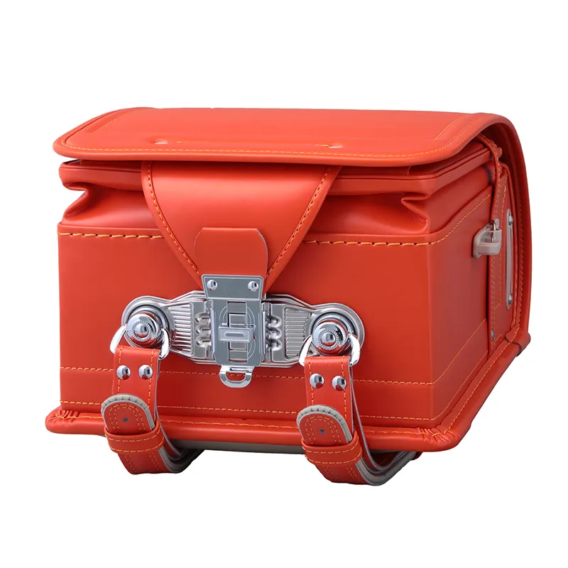 No.70 防水ベルバイオスムース ベーシック カラーステッチ アプリコット&times;オレンジ