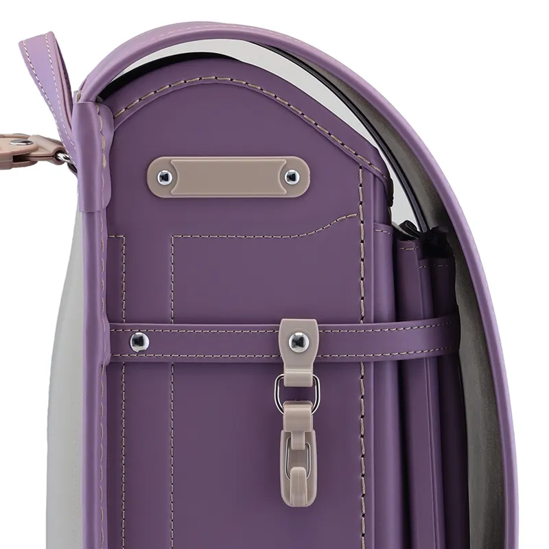 No.70 防水ベルバイオスムース ベーシック カラーステッチ ライラック&times;ゴールド