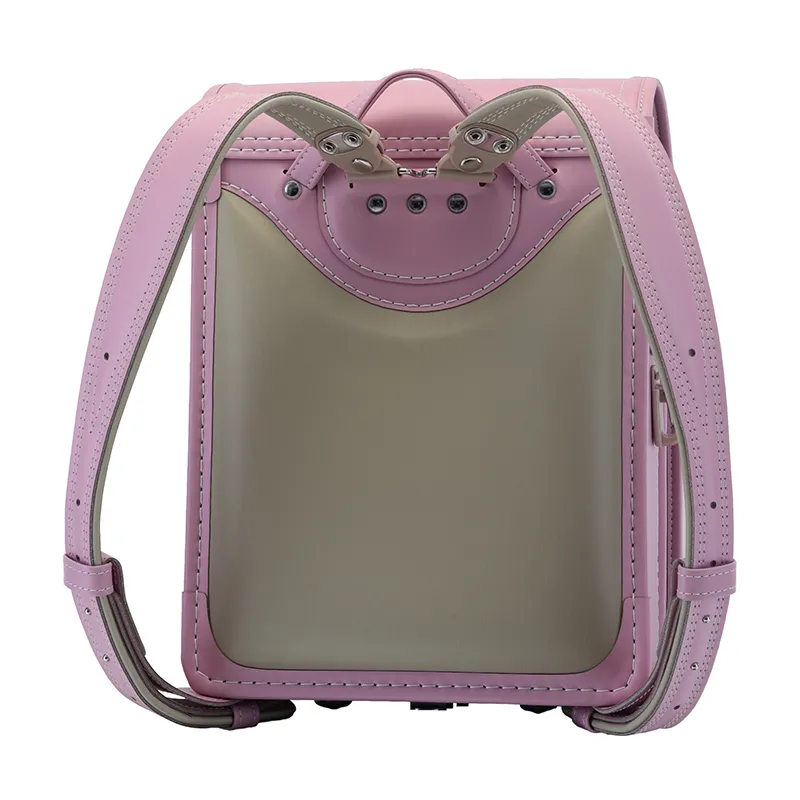 No.70 防水ベルバイオスムース ベーシック カラーステッチ マカロンピンク&times;ベージュ