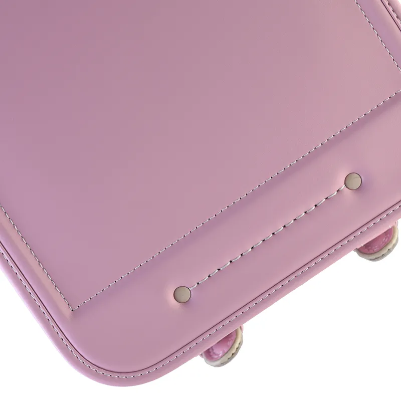 No.70 防水ベルバイオスムース ベーシック カラーステッチ マカロンピンク&times;ベージュ