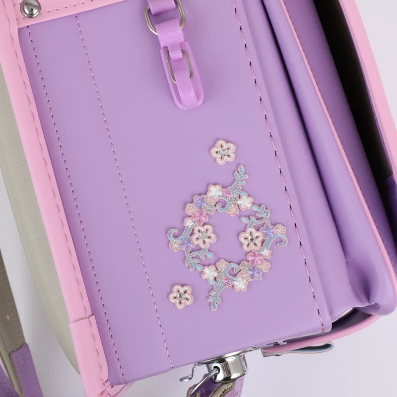 池田屋ランドセル専用 はがせる刺繍シール フラワーサークルの画像