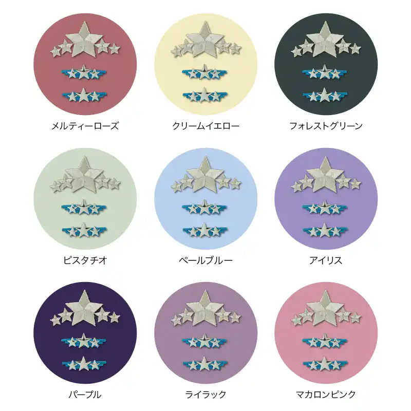 池田屋ランドセル専用 はがせる刺繍シール スターの画像