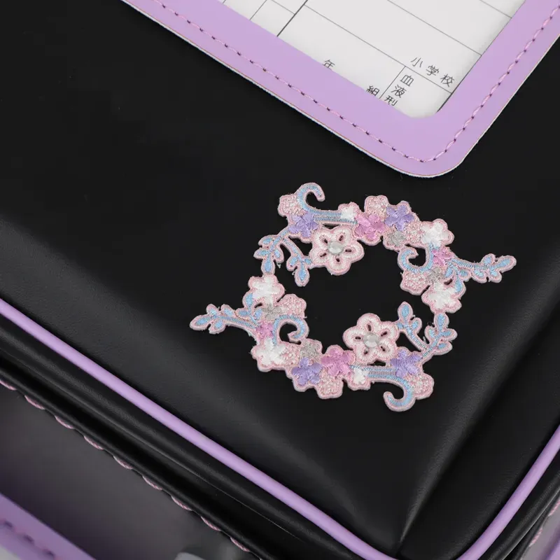 池田屋ランドセル専用 はがせる刺繍シール フラワーレースの画像