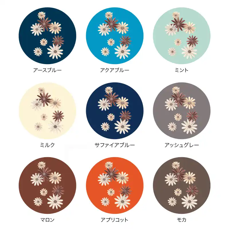 池田屋ランドセル専用 はがせる刺繍シール ハート モカの画像