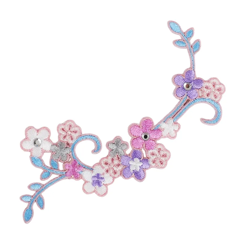 池田屋ランドセル専用 はがせる刺繍シール フラワーレースの画像